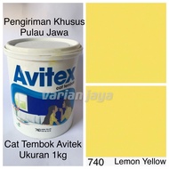 Cat Tembok Avitex 1kg Lemon Yellow Kuning Avitek