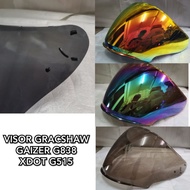 100% ORIGINAL HELMET VISOR GRACSHAW GAIZER G838 / XDOT 515 SIANG MALAM ( SMOKE / RAINBOW / FIRE ORAN