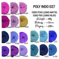 POLY SUNRISE D27 BENANG RAJUT INDO MATTE CROCHET/KNITTING YARN