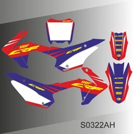 For HONDA CRF 110F CRF110F CRF 110 F 2015 2016 2017 2018 Full Graphics Decals Stickers Motorcycle Ba
