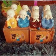 Statue Set 4 No - Listen - Less Speaking - Less Pure