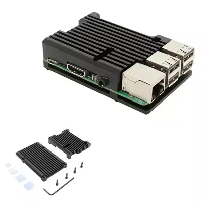 Raspberry Pi 4 Aluminum Metal Case Raspberry Pi 3 Aluminum alloy case with Dual Fan for Raspberry Pi