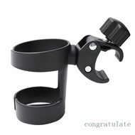 CONG Universal Cup Holder Easy to Install 360 ° Rotation Wheelchair Cup Holder Stroller Accessories Harmless to Children