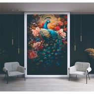 Large 3D Peacock Wall Sticker – Aesthetic Solution Without Renovation