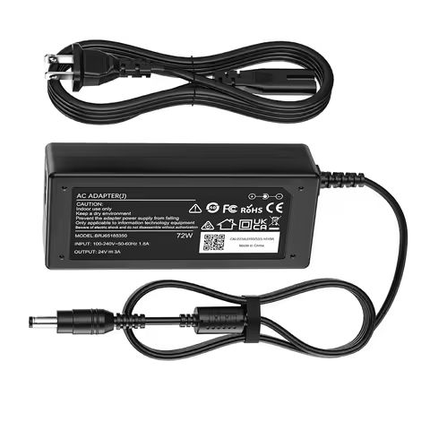 24V AC Adapter Charger for Logitech Racing Wheel G920 G25 G27 G29 G923 G940,PS3,Driving Force GT Rac