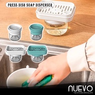280ml Press Dish Soap Dispenser / Bekas Sabun Pencuci Pinggan / 圆形按压出液洗碗皂盒280ML