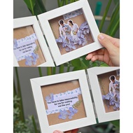 FOLDING PHOTO frame -double frame - outstanding 2D x 3D double photo frame