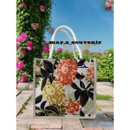 Mini tote bag with wick rope,/tote bag, canvas,/tote bag, Polyester/, souvenir bag, modern mini tote