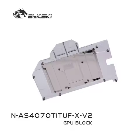 Bykski N-AS4070TITUF-X-V2 GPU Block Use for ASUS TUF RTX 4070Ti 12G GAMING / 4070 Super Dual Video C