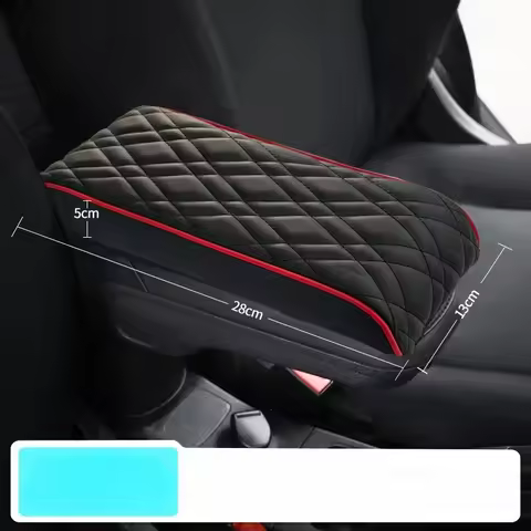 PU Leather Car Armrest Mat Center Console Arm Rest Protection Cushion For MINI Cooper F55 F56 F57 Au