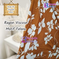 Rayon Viscose Motif Felora