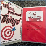 CANAMEK Christmas College Survival Gift Card Book Spiral Bound Gift Card Book 5x7 Pages Gift Book Fo