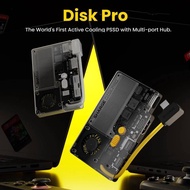 SHARGE Disk Pro Portable SSD Up to 10Gbps, USB 3.2 Gen 2 Actively Cooling Magnetic 5-in-1 USB-C Hub 