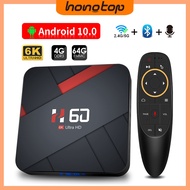 HONGTOP Android 10.0 TV BOX 4GB 64GB 6K HD 1080P Video TV Receiver Wifi 2.4G&amp;5G Bluetooth Smart TV Box Set Top Box TV Receivers