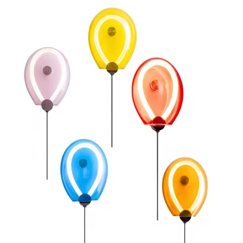 Colorful balloon shaped background wall light Bulla high-end wall light corridor light staircase lig
