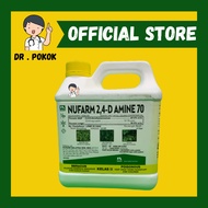 [ORIGINAL] 4L AMINE 70 NUFARM /Racun Rumpai 2,4-D/Keladi agas/Rumpai Herbicide/Setawar/Akar Ruas-rua