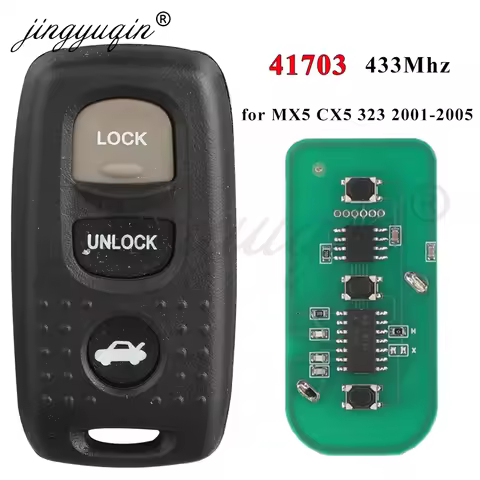 jingyuqin 41703 433MHz Car Remote Key for Mazda CX5 MX5 323 MK2.5 2000 2001 2002 2003 2004 2005 Ford
