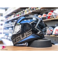 ZEUS ZS 826 BLACK/BK3 BLUE GLOSSY FULL FACE SINGLE VISOR