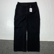Shein Wake Jeans Cargo Black Baggy Fit AG801