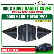 Door Bowl Handle Cover Honda HR-V HRV 2015 - 2020 Protector Guard Chrome Carbon Black Accessories