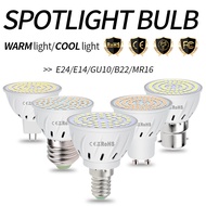 LED E27 Lamp GU10 Spotlight Bulb E14 Warm White Light B22 LED Bulb AC 220-240V For Home Living Room Bedroom Study Chandeliers