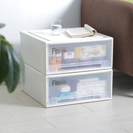 日本天馬 Fits 正方45寬單層抽屜箱(透窗)-高20CM-3入