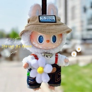 labubu spring at homeพวงกุญแจตุ๊กตาไวนิลpopmart