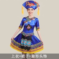 Miao Costume Female Minority Performance Costumes Yi Guangxi Zhuang March 3 Yao Dance Dong Costume