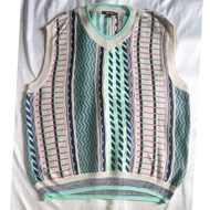 BLUETAIL Vest Colour Full Ala Coogie Warna Warni Sedikit Timbul Like New Bahan Tipis Adem Melar Knit