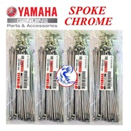 SPOKE CHROME Spoke Rim Lidi Rim YAMAHA RXZ Y125Z Y15 Y16 LC135 SRL110 SRL115 Y110SS Y100 Y110 SRE SR