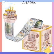 LA Birthday Pull-Out Money Gift Box, 16th/18th  Party Money Roll Gift Box, with Card Interactive Des