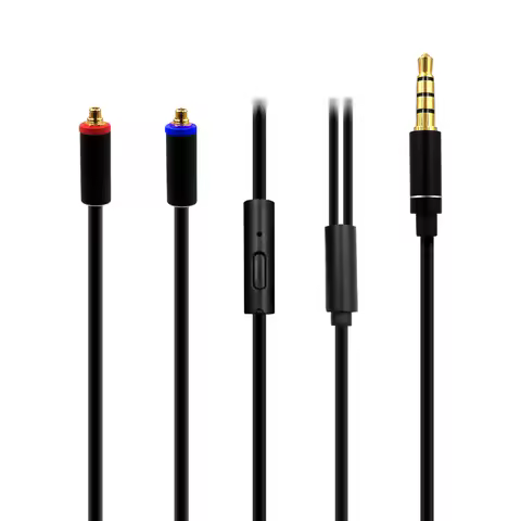MMCX Audio Cable with mic For FiiO F5 F9 F9SE F9Pro FH1 FH5 FA7 FA1 FH7 FH5s FD3 FD3 pro FD5 FD7 FA9