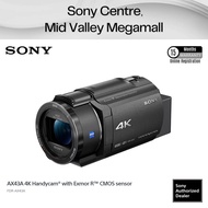 Sony FDR-AX43A UHD 4K Handycam Camcorder | 26.8mm Zeiss Vario-Sonnar T* Zoom Lens | 20x Optical Zoom
