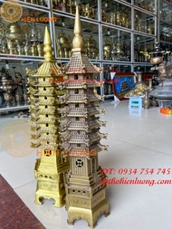 Tháp Văn Xương Mái Rồng Bằng Đồng Phong Thủy Cao 65cm
