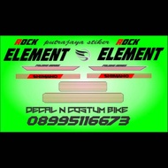 WHITE ELEMENT ROCK BICYCLE STICKER DECAL