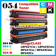 BCMY Compatible Toner Canon 054 Cartridge CRG 054H ImageClass LBP-621Cw LBP-623Cdw MF-641Cw MF-643Cd