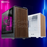 TECWARE TIMBER M High Airflow Tempered Glass M- ATX Gaming Case - Black / White - GK