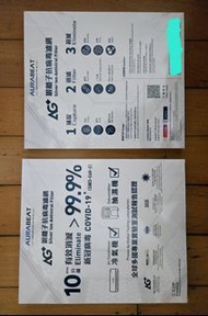 2 張 銀離子抗病毒納米濾網 (冷氣機及抽濕機適用)  2 pieces of AURABEAT Silver Ion Antiviral Filter for air conditioner and