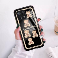 Softcase Glass Kaca OPPO A16K OPPO A16E [M346] Lucky Bear - Casing HP OPPO A16K - Kesing HP OPPO A16E - Case HP OPPO A16K - Case OPPO A16E - Casing HP OPPO A16K - Sarung HP OPPO A16E - Custom Case - Casing