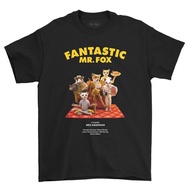 S-5XL Ready stock Mr. Fantastic Film T-Shirt Fox Fox Fox #02 Wes Anderson Movie T-shirt