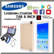 READY STOCK TAB 8/10 INCH Smart Table android (8/10 INCH 12GB Ram+256Rom) 4 DUAL SIM / FREE GIFT/SUP