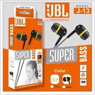 Handset / Headset / HF EarPods / HiFi Handsfree Earphone JBL J-13 ORIGINAL BY HARMAN FULL BASS+ SUPER MEGABIGBAS