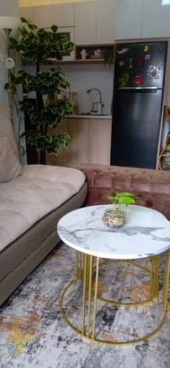 Meja tamu Meja set bulat Meja set tamu Meja minimalis Meja Aesthetic COD | BAYAR DI TEMPAT