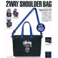 日本雜誌 e-mook 附贈STUSSY大型兩用托特包 街頭潮牌 側背包 斜肩包 單肩包 手提包 手提袋 購物袋