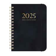 2025 Calendar 140 Pages Notebook Diary 2025 Plan Schedule Strapped Notebook Calendar Weekly Notebook
