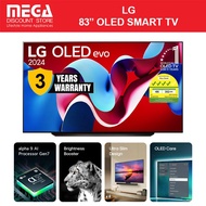 [ETA END APR'24] LG OLED83C4PSA 83" OLED EVO 4K C4 SMART TV / FREE WALL MOUNT + $400 VOUCHER* REDEEM FROM LG