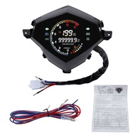 New Motorcycle Speedometer Screen Gradient Digital Meter Second Generation Odometer LED Speedometer 