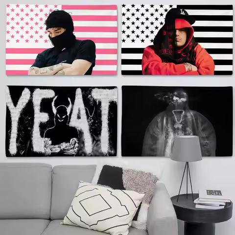 Yeat Singer A DANGEROUS LYFE Flag Suitable For Birthday Parties Living Room Bedroom And Outdoor Camp