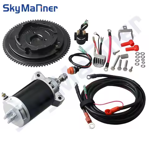 F9.9 ELECTRIC START KIT FOR YAMAHA F9.9HMHL F9.9HMHS HAIFEI HIDEA 4T 9.9HP OUTBOARDS MARINE RUBBER F