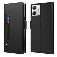 Suitable for Motorola Moto G64/G54 Flip Holder Phone Case Magnetic Card Shock-resistant Protective L